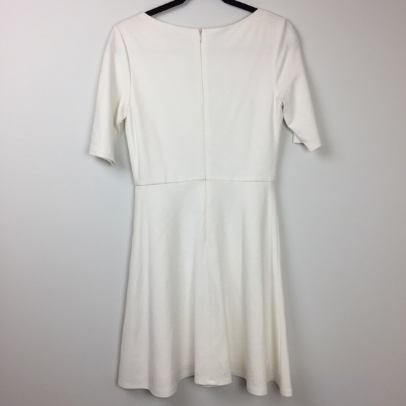 Betsey Johnson Ivory Skater Dress Mesh Inserts 6 - Picture 6 of 8